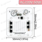 projecteur led diy module 50w blanc jaune rouge bleu modernes circuits imprimés conducteurs