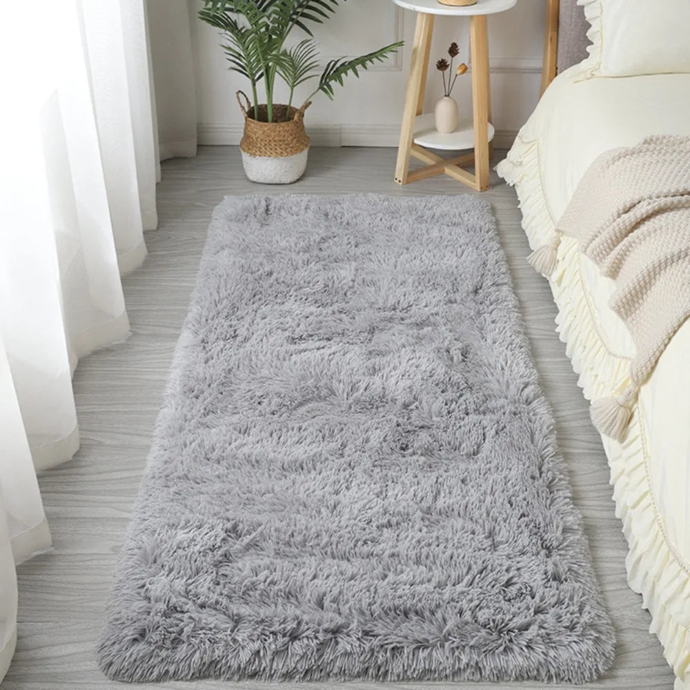 tapis acrylique rose clair blanc gris moderne doux 40x60cm 50x80cm 40x120cm