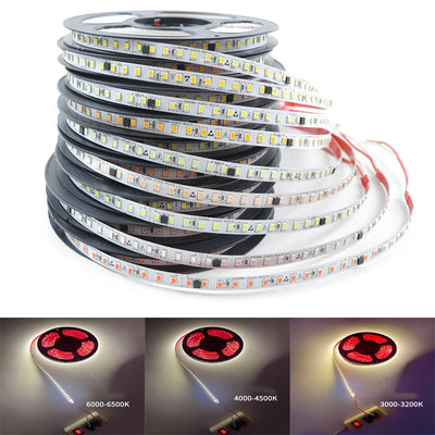 Ruban LED découpable étanche 220V blanc chaud