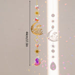 décoration murale boho chic or blanc transparentes chaines rayons solaires