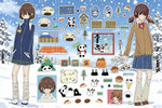 sticker dessin animé motif scolaire chat quotidien opaque manuel décoration papier variété couleurs