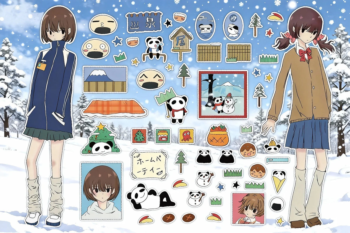 sticker dessin animé motif scolaire chat quotidien opaque manuel décoration papier variété couleurs