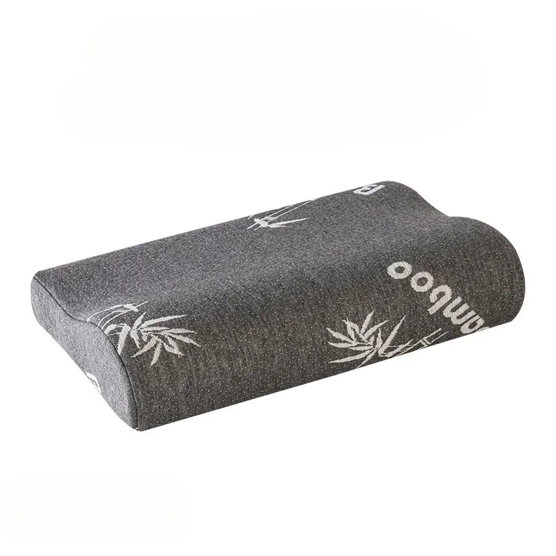 oreiller mousse mémoire forme rectangulaire fibre bambou couleur blanc texture points contemporain qualité mémoire