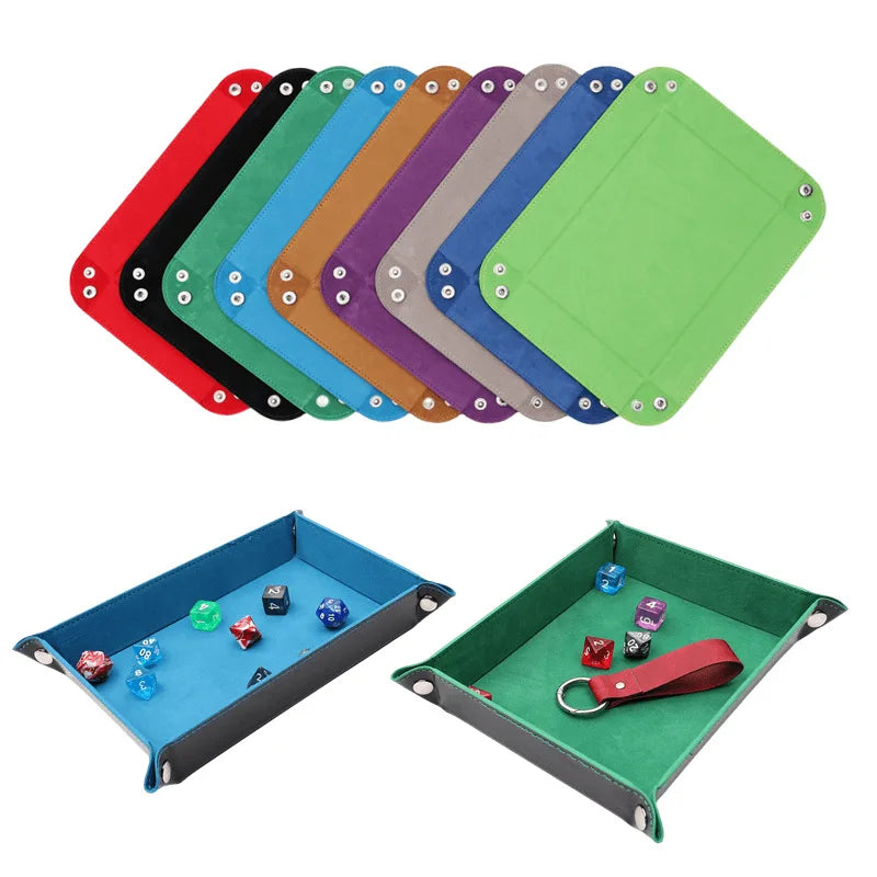 plateau jeu pliable rouge vert bleu moderne velours noir marron violet