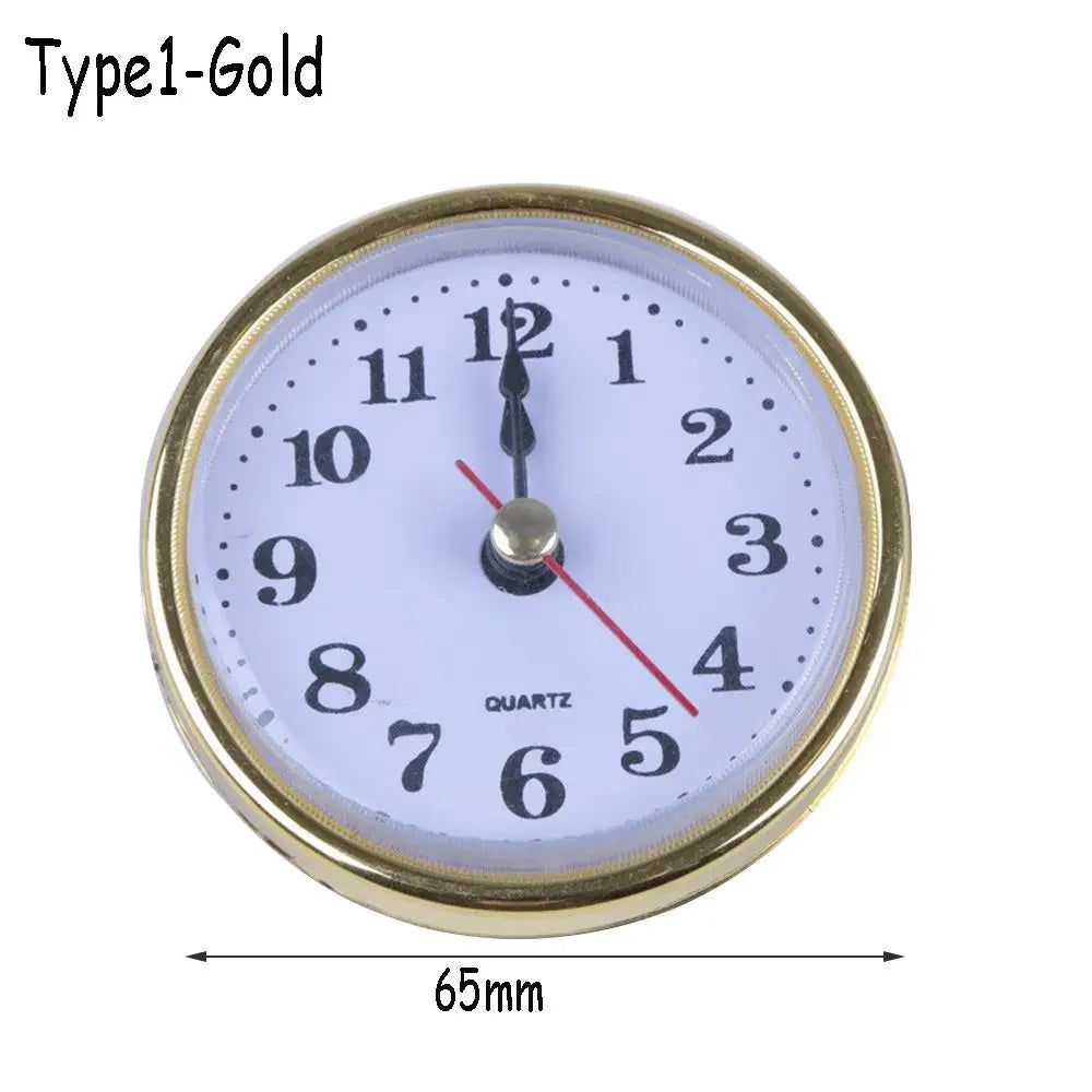 horloges murales classiques quartz blanc doré bronze números romains cadran lignes noires decoration florale