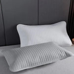 housse coussin polyester moderne motif carreaux gris clair protection imperméable maison