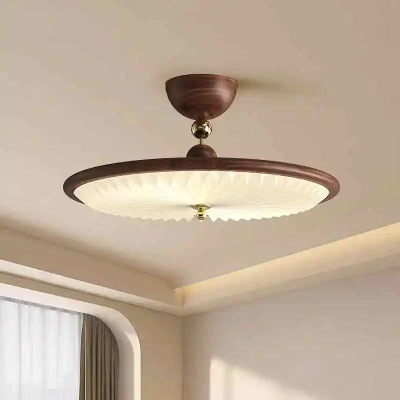 lampe moderne vintage texture bois dentelle marron blanc rouge