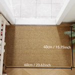 tapis durable extérieur résistant antidérapant moderne texture tissée beige clair sol entrée chambre adultes