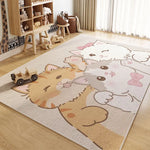 tapis polypropylène polyester antidérapant imperméable dessins animés ours astronaute moderne enfantin