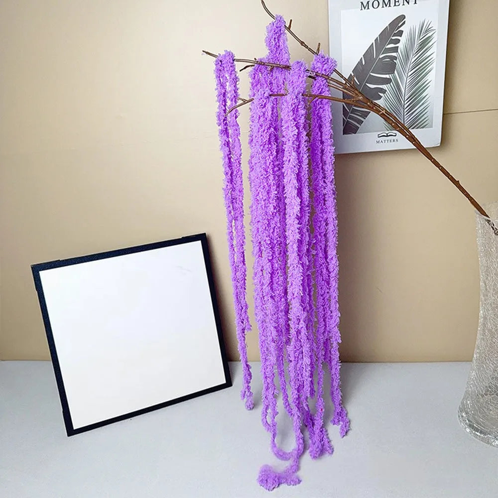guirlande pampas naturelle blanc violet bleu vert décoration mariage anniversaire intérieur rustic texture pampas
