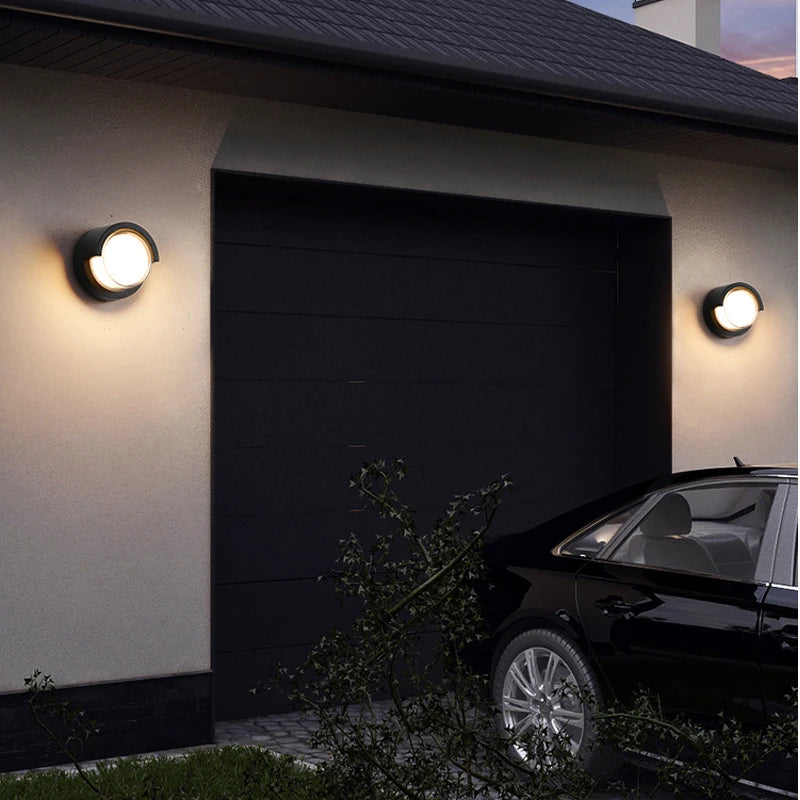 Éclairage d'une véranda avec applique murale LED moderne