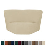 couvre siege angle marron rayures horizontales moderne elastique adhésif polyester jacquard machine linge automne