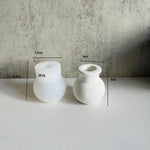 vases silicones blancs minimalistes opaques simples bougeoirs egouttage fleur arrangement