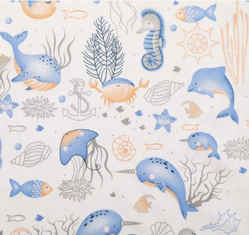 drap housse bébé coton motif animaux fleurs géométrique lit enfant doux blanc rose bleu