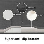 tapis bain velours noir antidérapant moderne adhésif 60x90cm 50x80cm 40x60cm