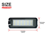 lampe led plaque immatriculation noir moderne seat skoda adhésif 12v 30lm 3w