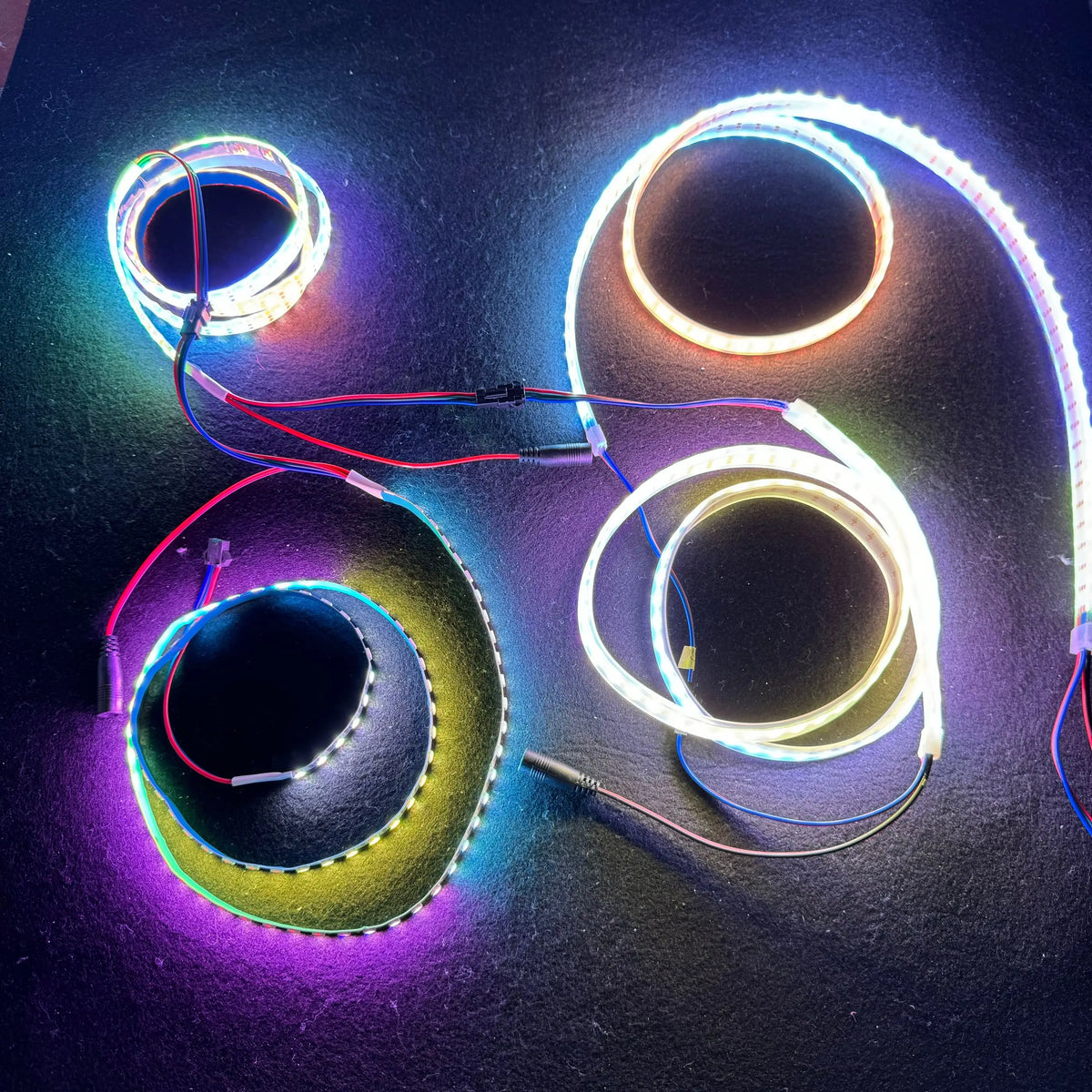 ruban led 96 pcs rgbw 3000k ip65 moderne connecteurs électriques