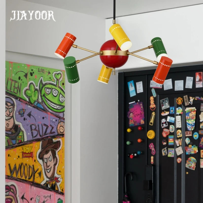 suspension lumineuse moderne led acrylique 90v 260v 2000lm rouge vert bleu