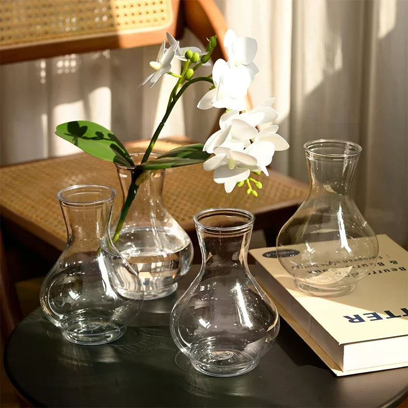 vases transparents rayés modernes décoration table maison fêtes mariage banquets