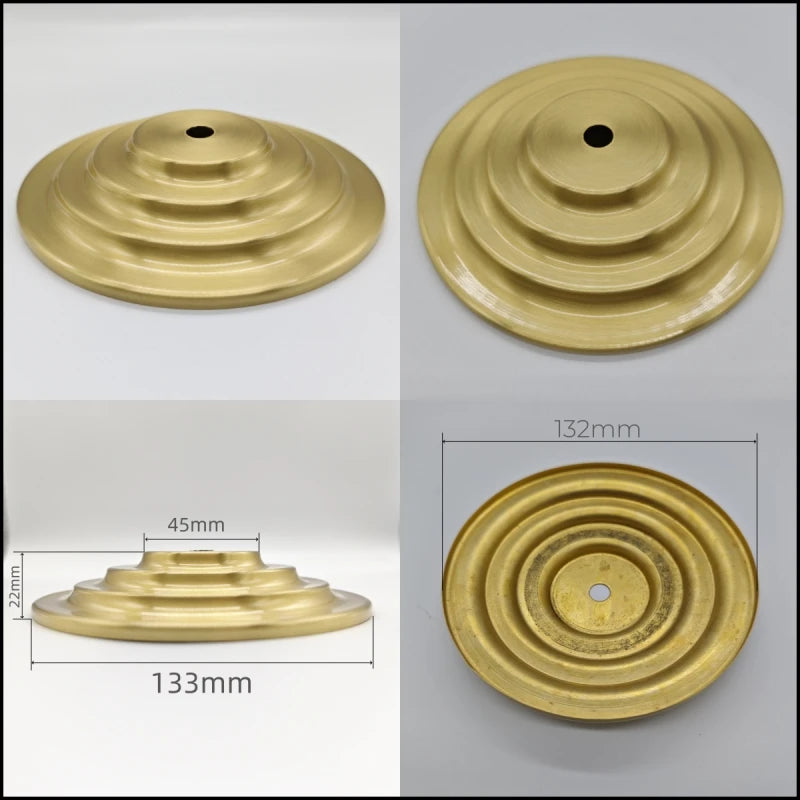 support suspension lampe moderne doré rayonnant concentrique différents disponibles qualité cuivre