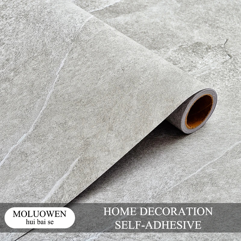 papier peint adhésif texture bois moderne gris clair beige géométrique résistant l'eau scellé sol