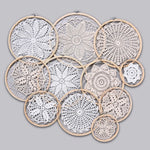 décoration murale dreamcatcher dentelle bohème motifs floraux suspension artisanale chambre mariage