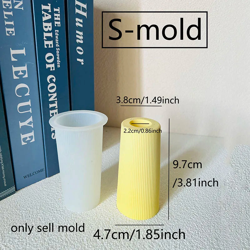 vases silicone rayés blanc gris jaune rose pâle moderne minimaliste