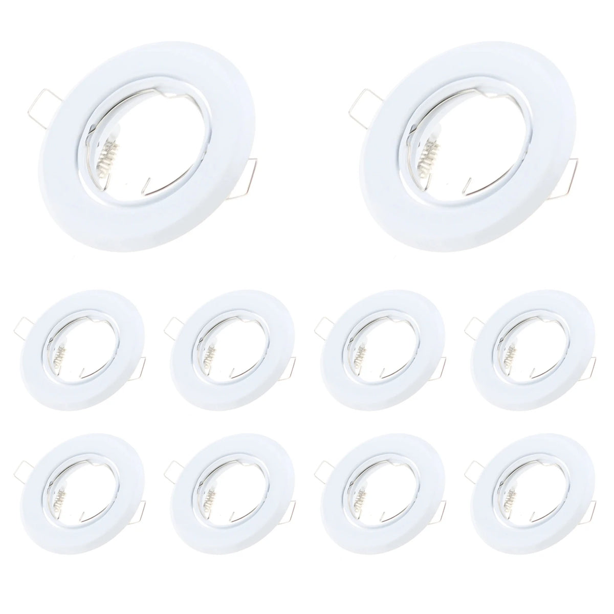 spots led gu10 blancs modernes métal clips intégrés salle manger adjustable 90mm