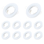 spots led gu10 blancs modernes métal clips intégrés salle manger adjustable 90mm