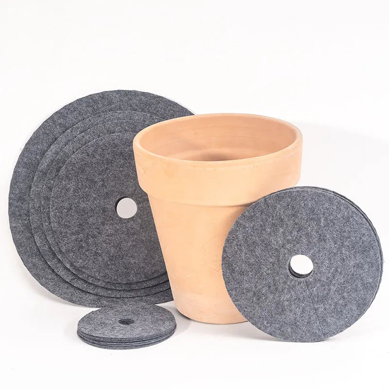 coussin protection pot fleur gris non tissé moderne 13cm 20cm 25cm 34cm