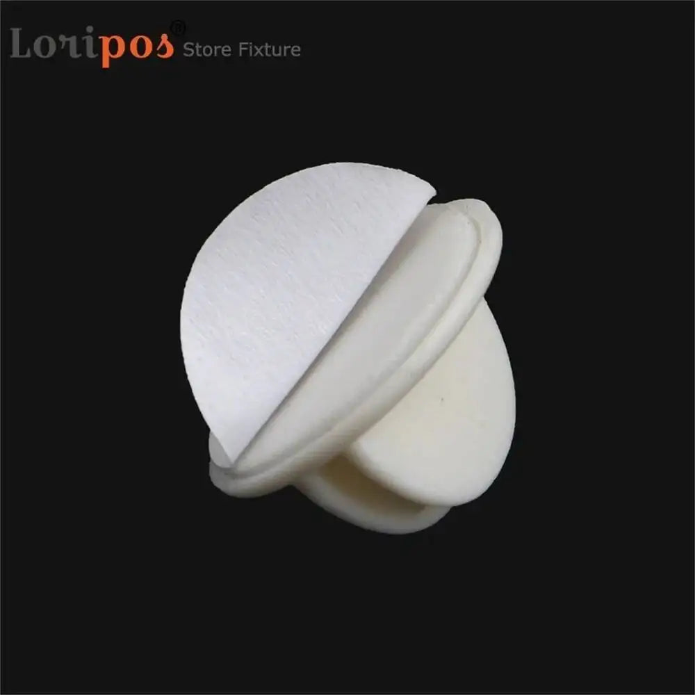 supports publicitaires adhésifs blancs modernes panneaux signalisation clips plastique pvc opaques 100 pièces