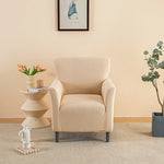 housse fauteuil vert moderne tissu jacquard polyester antidérapante imperméable intérieur extérieur