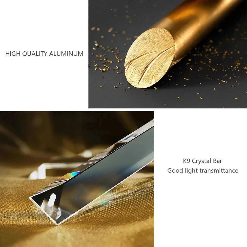lampe cristal transparent moderne élégante surface éclairage quotidien mètres carrés