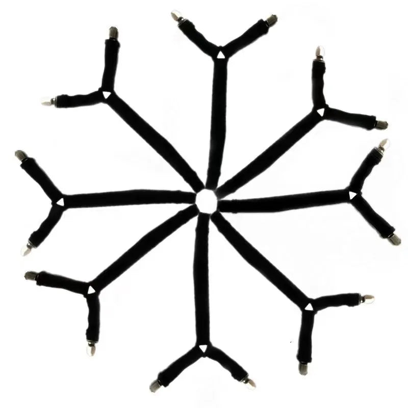 sangles lit élastiques anti dérapage clips métalliques noir bandes ajustables moderne sécurité chambre qualité