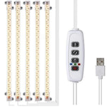 éclairage led plante blanc moderne clips commande luminosité câble usb 183cm