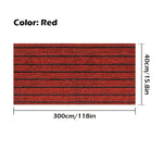 tapis pvc adhésif moderne gris rouge nervures argentées 300cm 40cm
