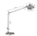 lampe moderne argentée réglable sans filaire opaquer nordiqueTouchable switch