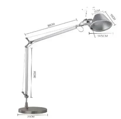 lampe moderne argentée réglable sans filaire opaquer nordiqueTouchable switch