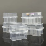 boite rangement transparente flacons tubes laboratoire plastique empilable organiseur pratique