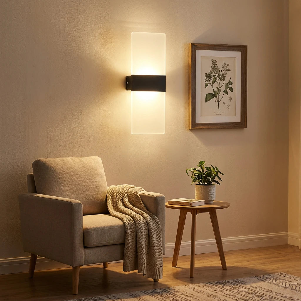 applique murale moderne blanc translucide doré texture métallique 28cm led chambre couloir entrée