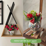 boule disco suspendue pot fleur décoratif moderne chaîne plante d'intérieur