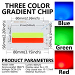 kit led rgb 50w blanc bleu vert rouge dégradé trois couleurs moderneintérieur