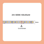 ruban led adhésif 24v 3000k 4000k 6000k 120led 180led 240led moderne chambre