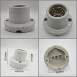 supports lampe céramique moderne blanc noir crème eyelets fixes haute temperature