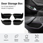 boîtes rangement porte voiture tesla noir mat contemporain clips sécurité