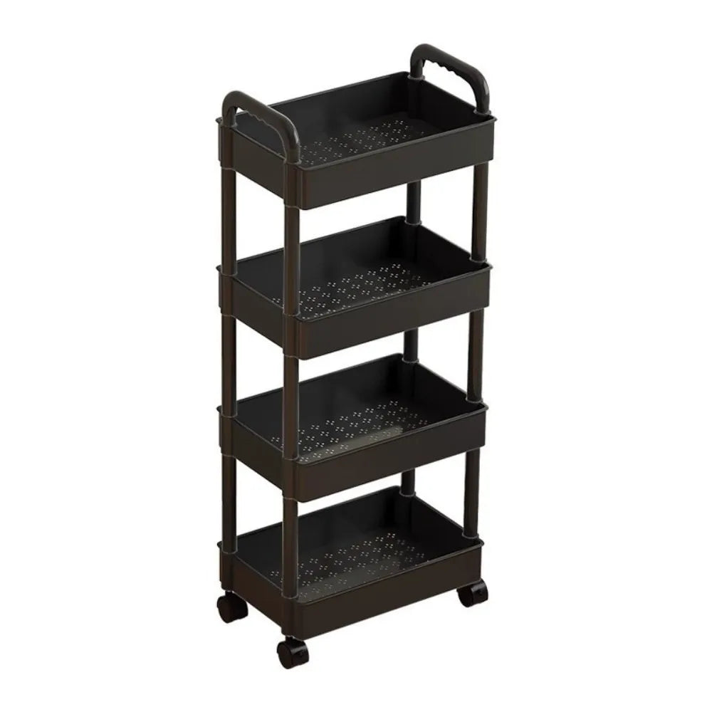 chariot rangement acier inoxydable blanc noir moderne utilisation multiple réutilisable multifonctionalité roulettes universelles