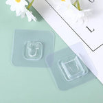 prise courant multi fentes adhésive transparente moderne pratique blanc boutons fixation