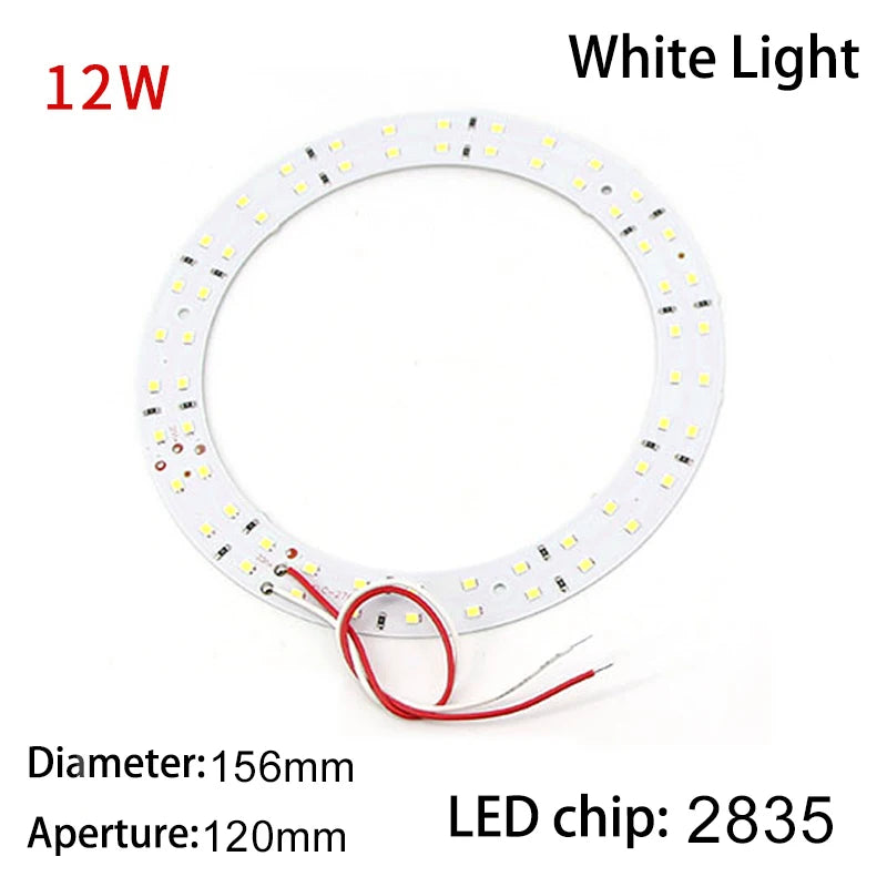 Anneaux lumineux led blanc moderne 10w 12w diamètre 112mm 156mm