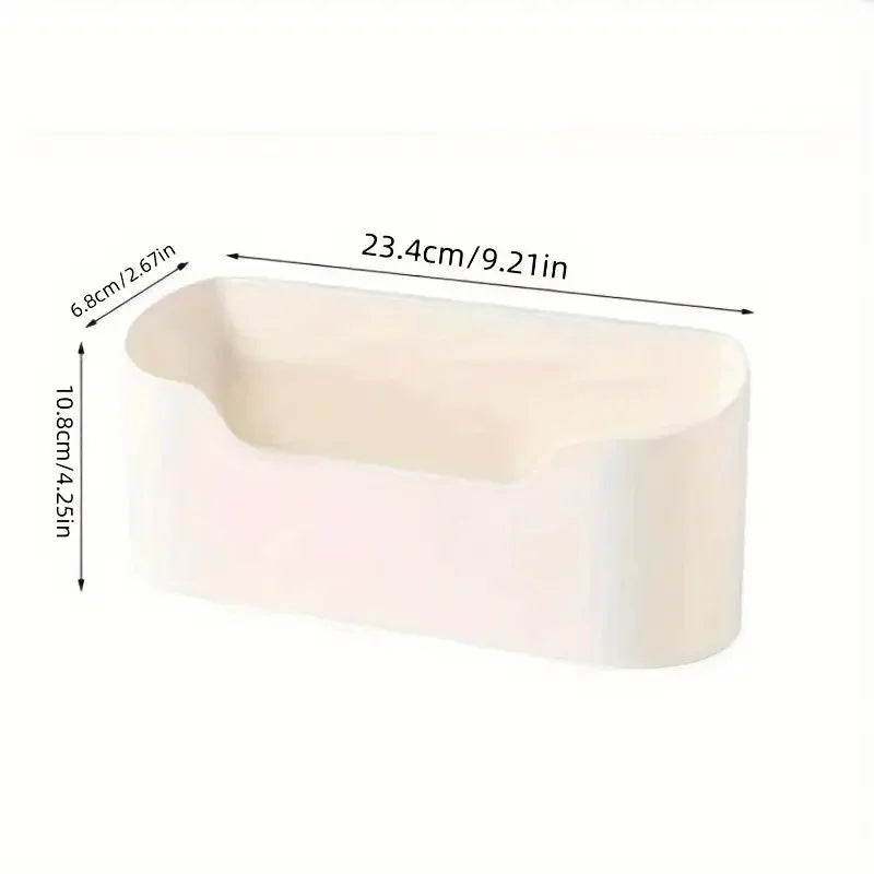 rangement mural blanc boîtes bouteilles papier essuie tout stylos savons minimaliste modernes