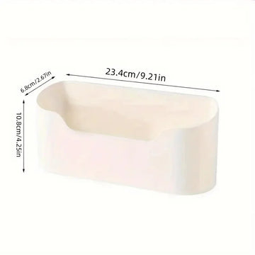 rangement mural blanc boîtes bouteilles papier essuie tout stylos savons minimaliste modernes